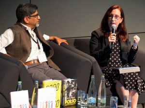 AHCJ board member Maryn McKenna spoke on a panel about "Writing and selling the 21st-century science book" at the World Conference of Science Journalists in Lausanne, Switzerland, on July 2.