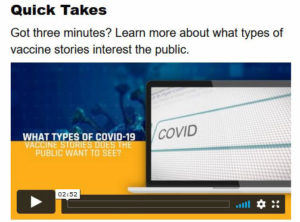 Toolkit offers COVID-19 vaccine story ideas, survey findings on vaccine attitudes