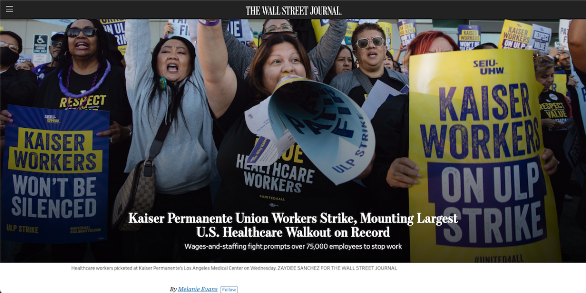 Pay and staffing increases on the table in massive Kaiser Permanente strike