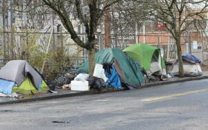 homeless tent camp