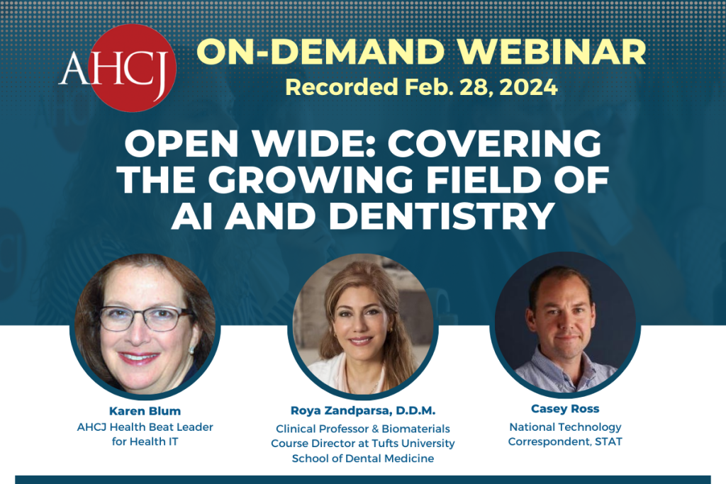 Open wide: Covering the growing field of AI and dentistry webinar