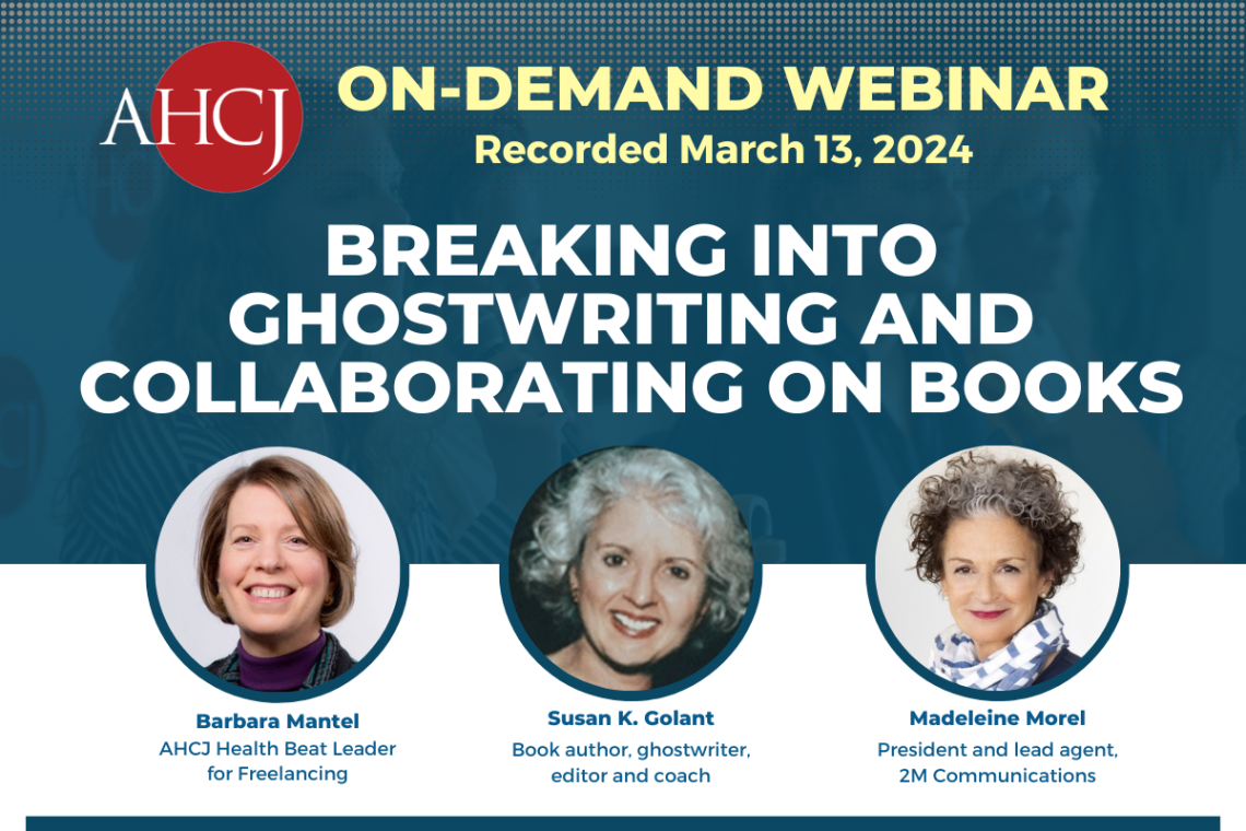 Breaking into ghostwriting and collaborating on books