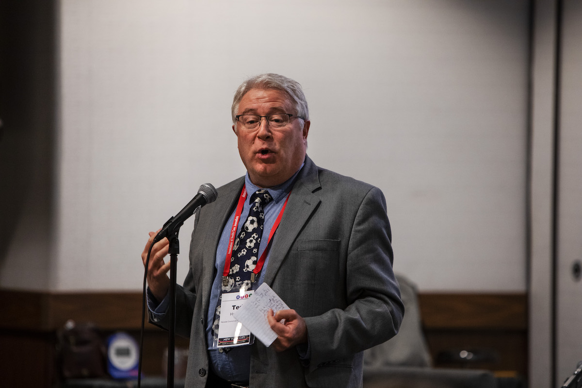 Ted Hartwell, executive director, Nevada Council on Problem Gambling, speaks at HJ24
