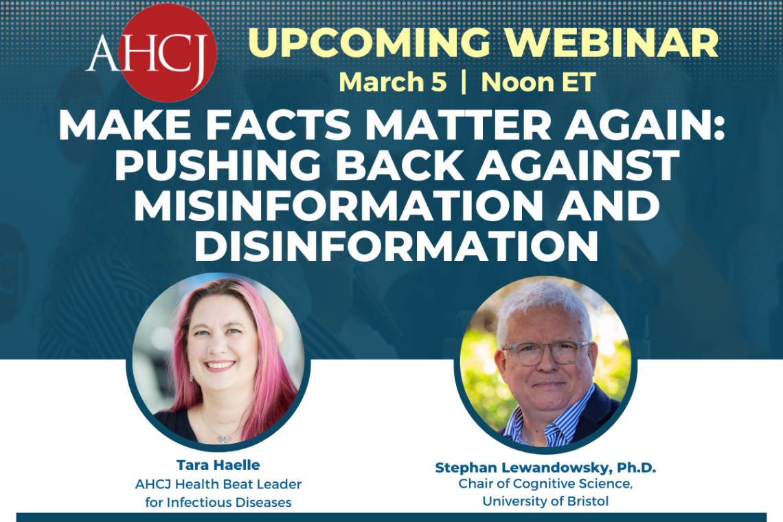 Make facts matter again: Pushing back against misinformation and disinformation