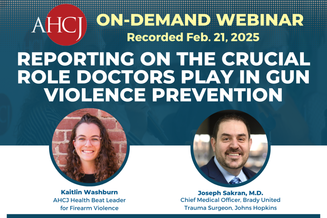 Reporting on the crucial role doctors play in gun violence prevention