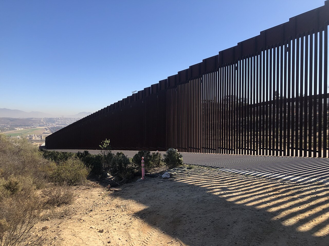 The wall at the U.S.-Mexico border in San Diego.