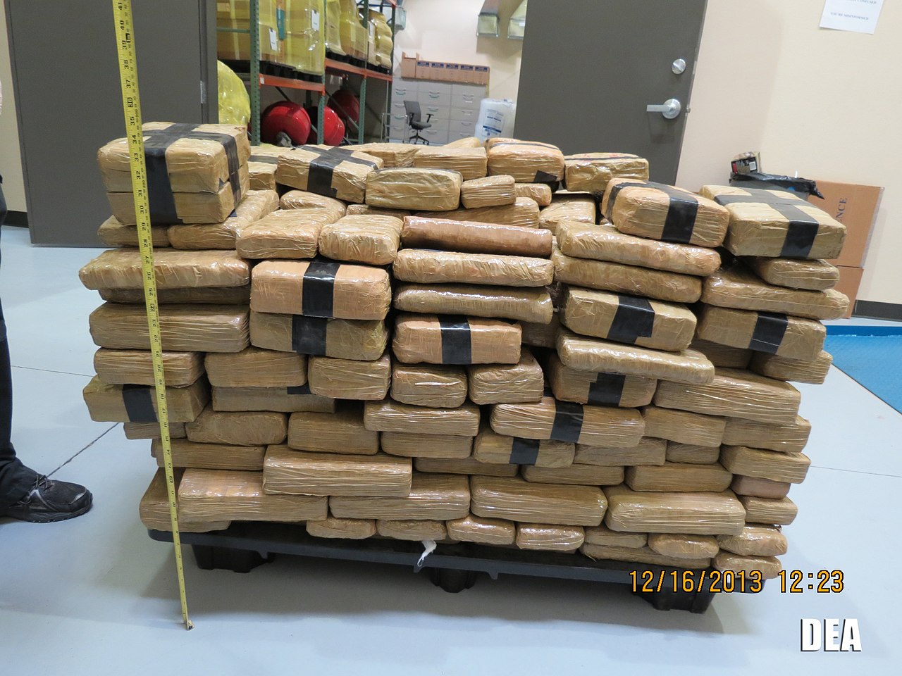 Marijuana seized during a 2013 drug raid in Arizona