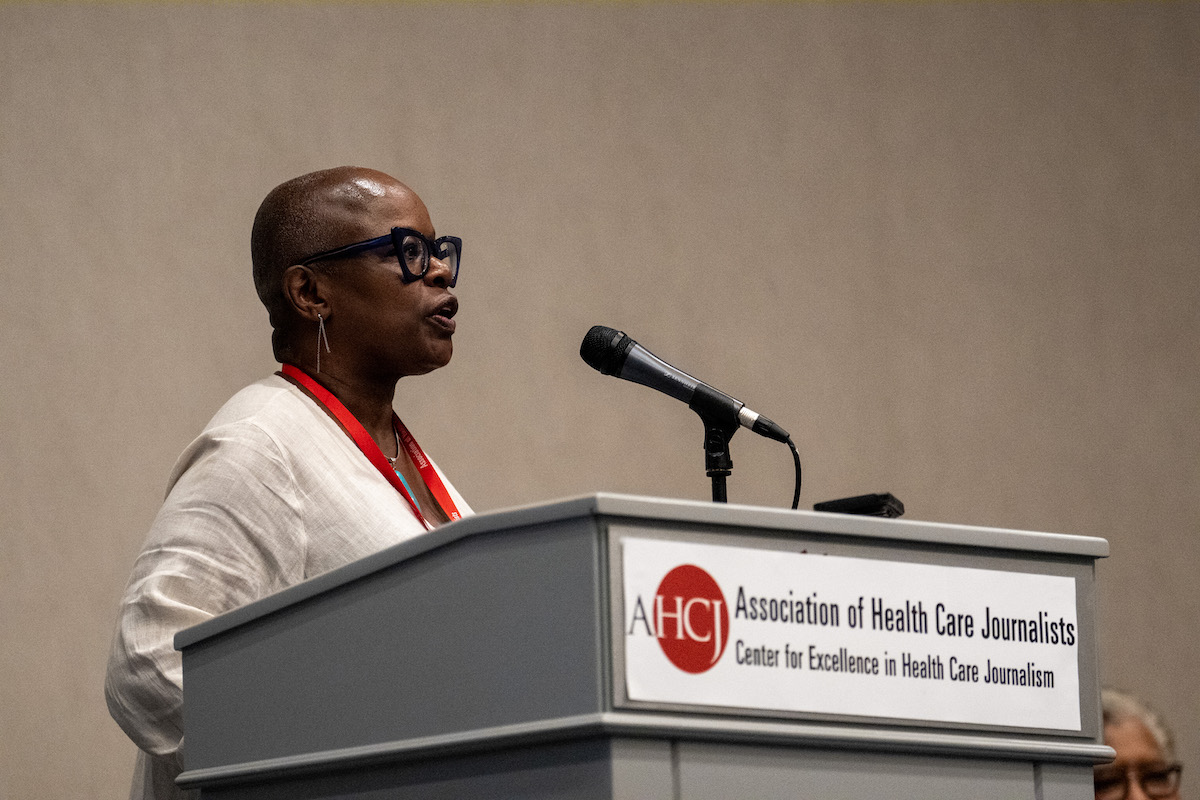 Katti Gray speaks on a panel about racism in health care about HJ25