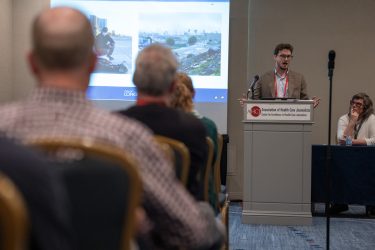 Laath Martin with the City of Long Beach, Calif., speaks about stigma-proofing coverage of homelessness and addiction at Health Journalism 2025