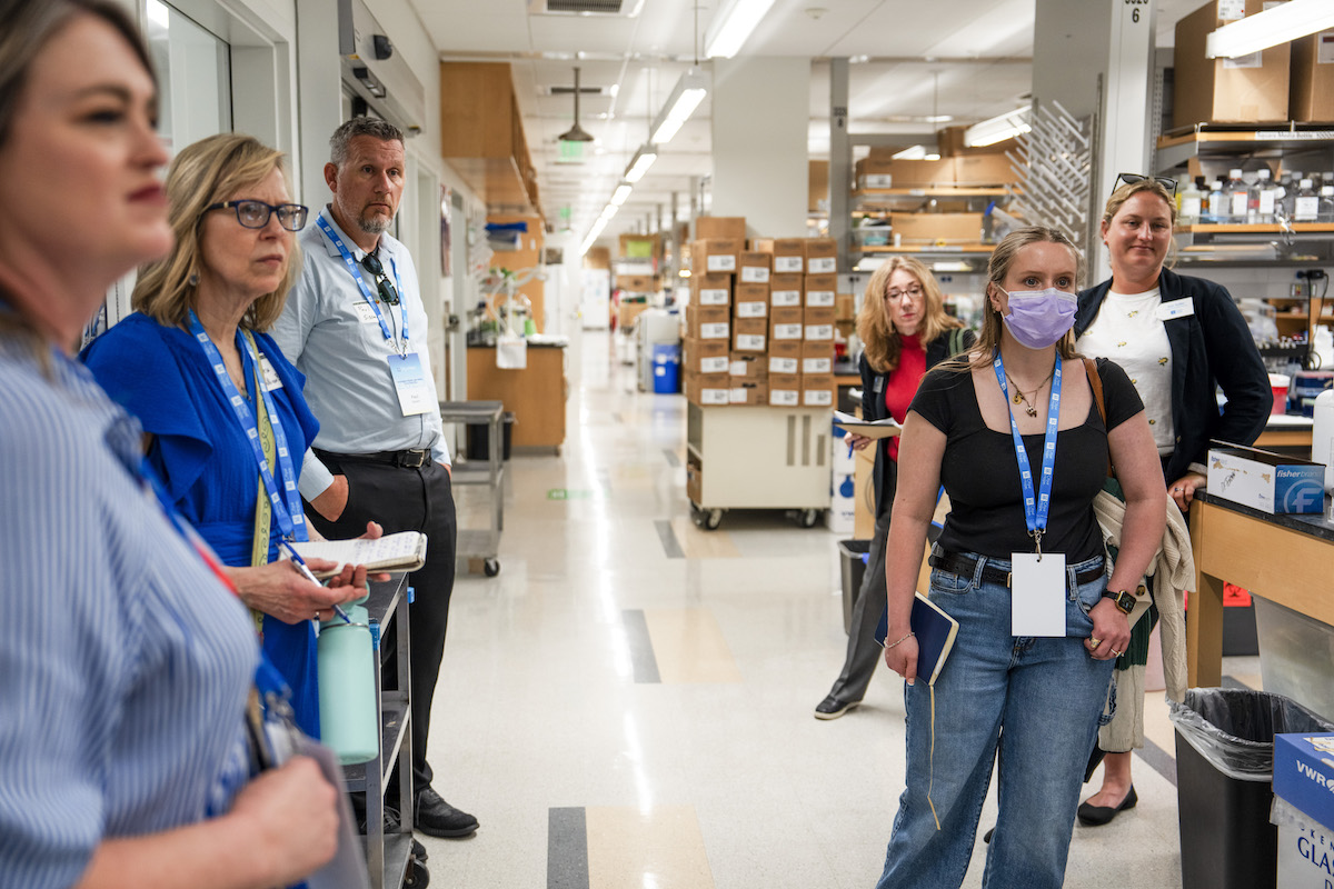 people at an HJ25 field trip