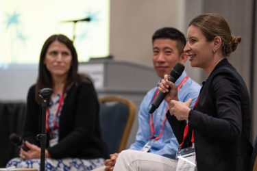 panelists at the kids, teens and screens panel at HJ25