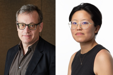Headshots of KFF Health News journalist Jordan Rau, left, and New York Times data reporter Irena Hwang, right. The two uncovered a disturbing trend among rehab facilities owned by for-profit companies.