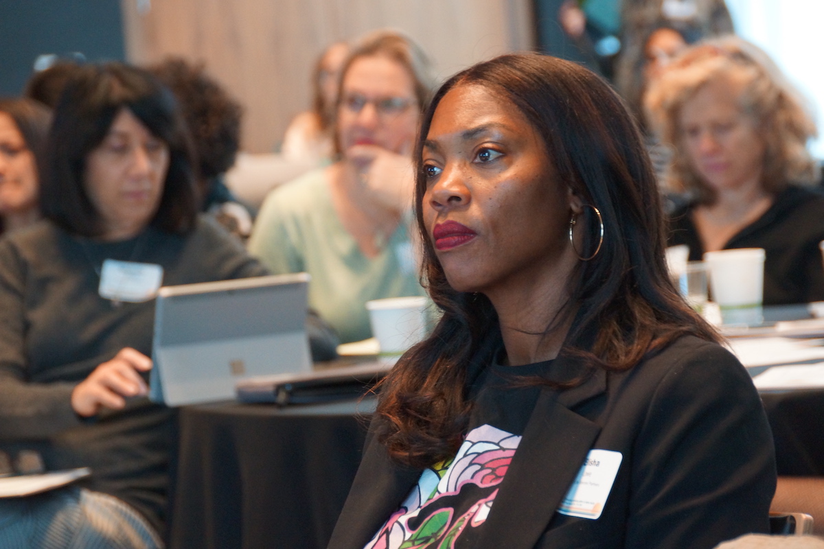 Attendees listen attentively during a session at AHCJ’s Fall Summit on Roosevelt Island in New York City. Photo by Erica Tricarico