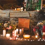 a memorial for Alex Pretti in Minneapolis after he was shot and killed by federal agents