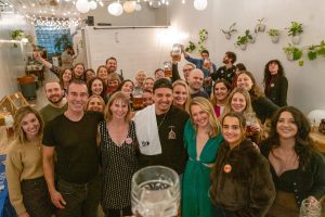 freelancers gather for fun and drinks