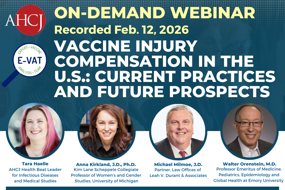 On-demand webinar | Recorded Feb. 12, 2026 | Vaccine injury compensation in the U.S.: Current practices and future prospects