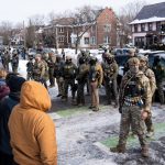 Portland Avenue and 34th Street in South Minneapolis where City of Minneapolis officials have confirmed an ICE agent shot an observer. A neighbor who saw what happened told local MPR news: "She was trying to turn around, and the ICE agent was in front of her car, and he pulled out a gun and put it right in — like, his midriff was on her bumper — and he reached across the hood of the car and shot her in the face like three, four times.”