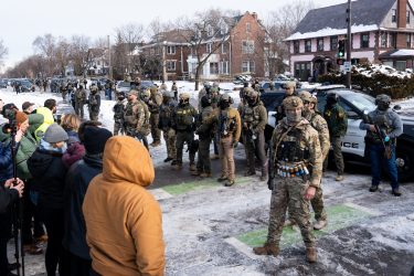 Portland Avenue and 34th Street in South Minneapolis where City of Minneapolis officials have confirmed an ICE agent shot an observer. A neighbor who saw what happened told local MPR news: "She was trying to turn around, and the ICE agent was in front of her car, and he pulled out a gun and put it right in — like, his midriff was on her bumper — and he reached across the hood of the car and shot her in the face like three, four times.”