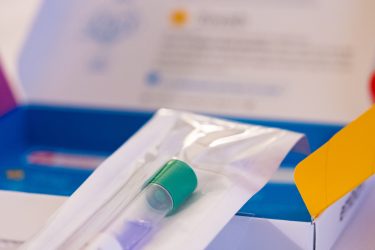 A direct-to-consumer home testing kit.