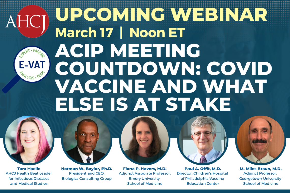 ACIP meeting countdown: COVID vaccine and what else is at stake