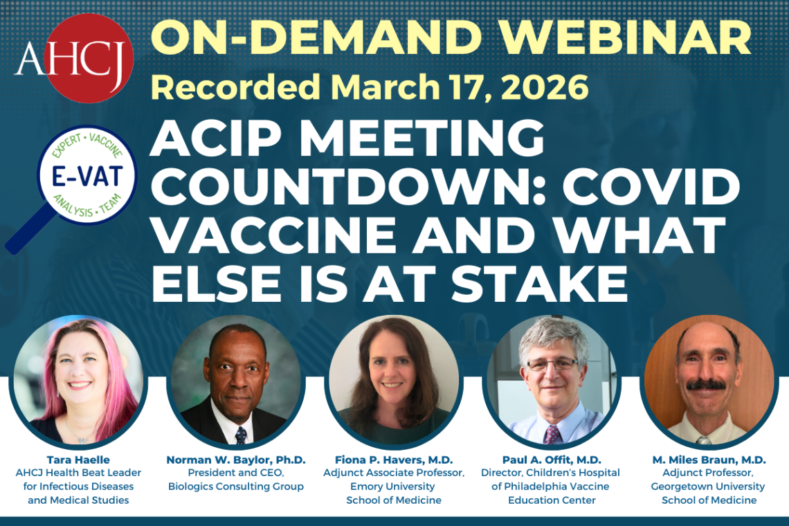 ACIP meeting countdown: COVID vaccine and what else is at stake