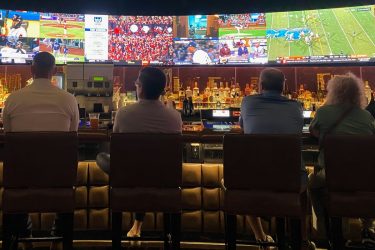 people sports betting in a casino