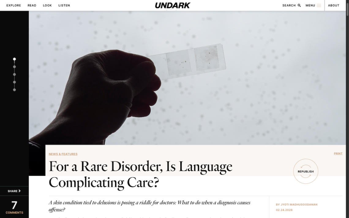 How a freelancer pitched a story on a controversial condition to Undark