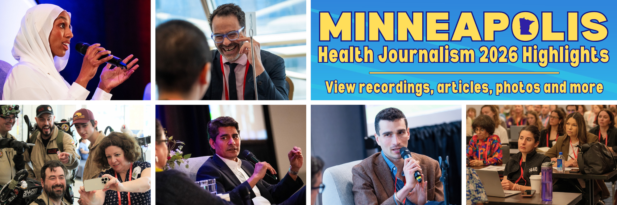 Minneapolis Health Journalism 2026 Highlights | View recordings, articles, photos and more. Photos by Zachary Linhares and Kevin Ridder