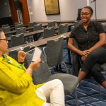 HJ26 attendees discuss the toll of reporting on trauma at HJ26. Photo by Zachary Linhares