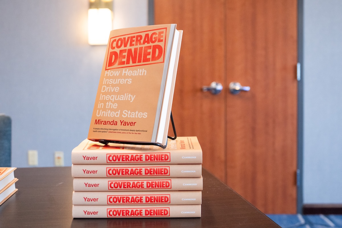 "Coverage Denied: How Health Insurers Drive Inequality in the United States" by Miranda Yaver. Photo by Zachary Linhares