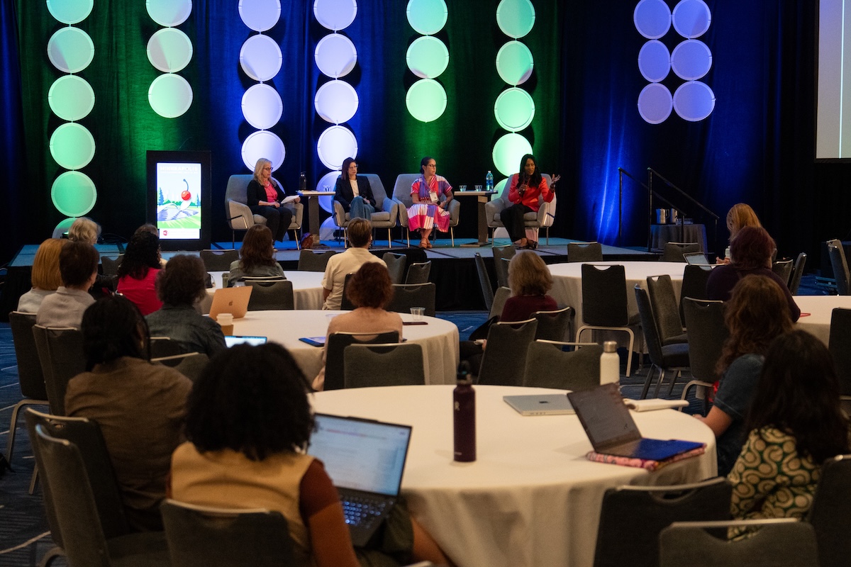 The panel "Covering wellness...well" at HJ26. Photo by Zachary Linhares