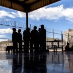 People detained by ICE at the Eloy Detention Center in Arizona. Public domain photo
