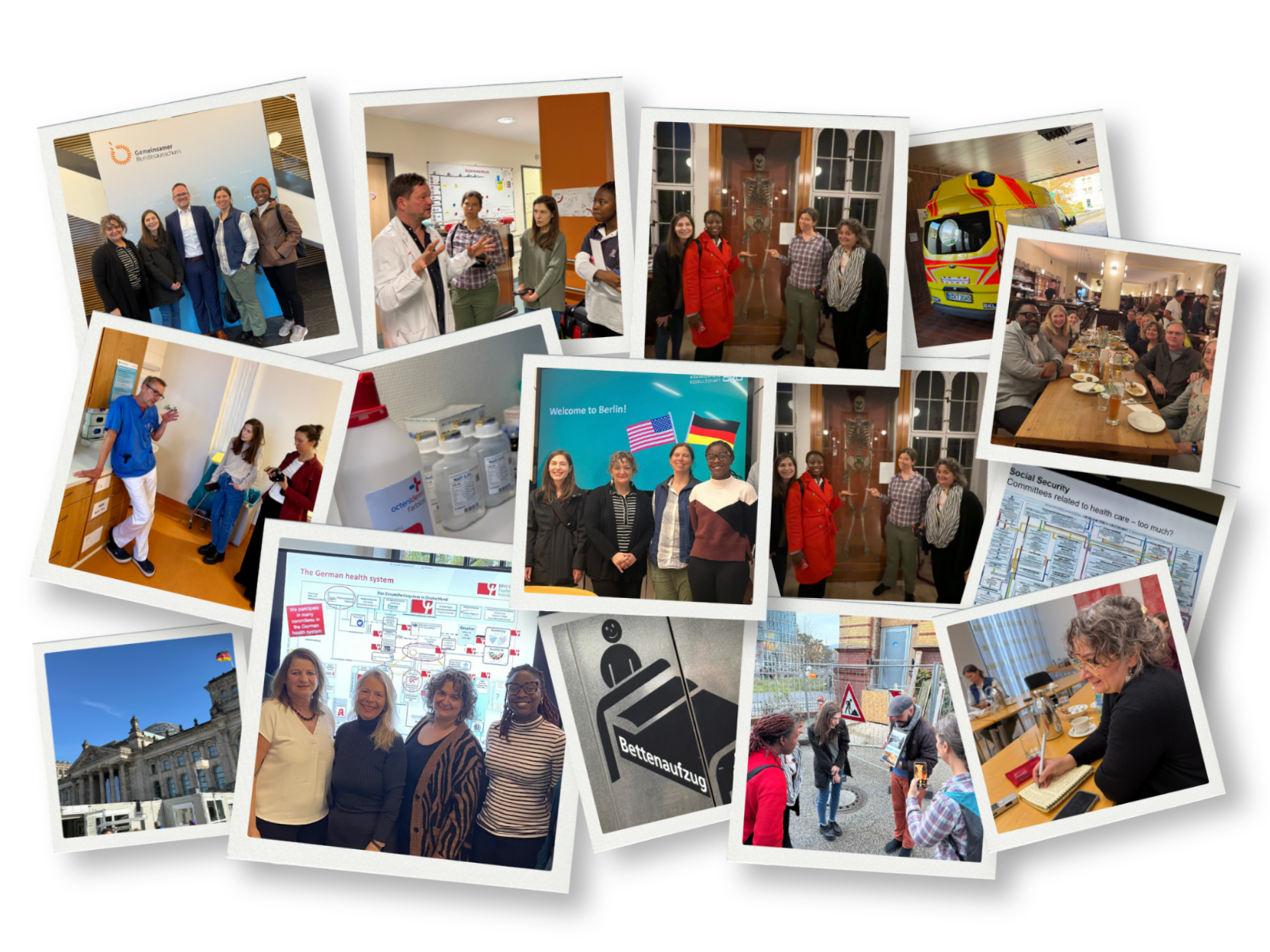 Collage of photos from the 2025 German Work Study program