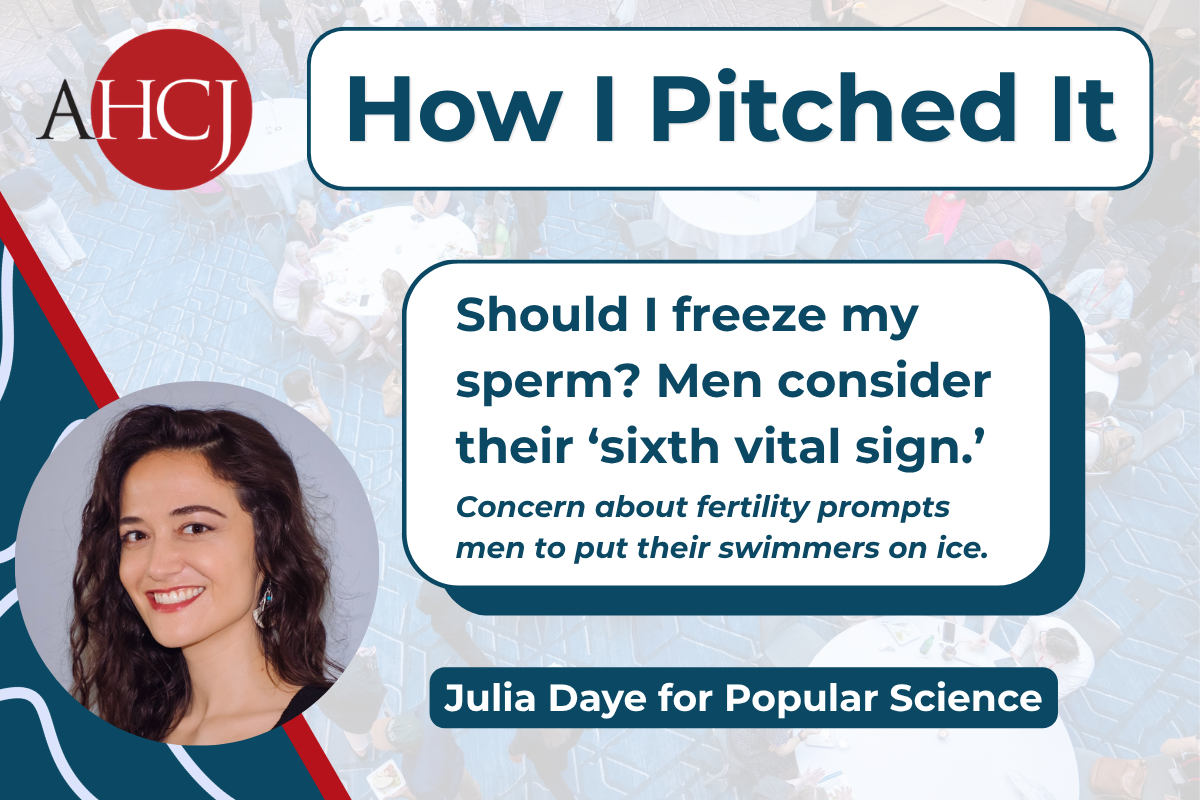 How I Pitched It: Should I freeze my sperm? Men consider their 'sixth vital sign.' Concern about fertility prompts men to put their swimmers on ice. | Julia Daye for Popular Science