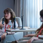 Milena Bates, co-founder of the Minnesota Autistic Alliance, speaks at HJ26. Photo by Zachary Linhares