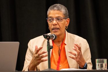 Michelle A. Williams speaks at HJ26. Photo by Zachary Linhares