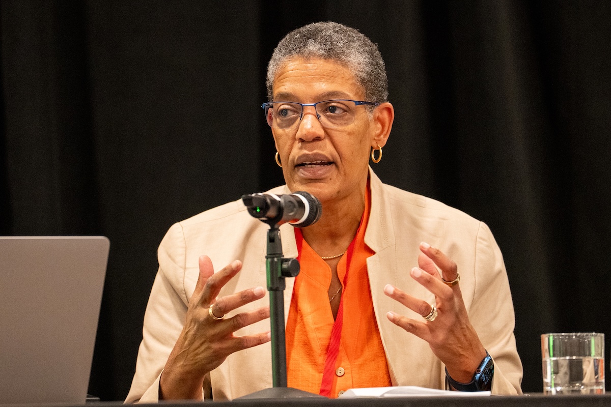Michelle A. Williams speaks at HJ26. Photo by Zachary Linhares