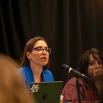 AHCJ Health Beat Leader for Health Equity Lara Salahi at HJ26. Photo by Zachary Linhares