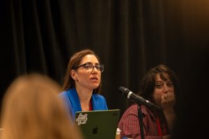 AHCJ Health Beat Leader for Health Equity Lara Salahi at HJ26. Photo by Zachary Linhares