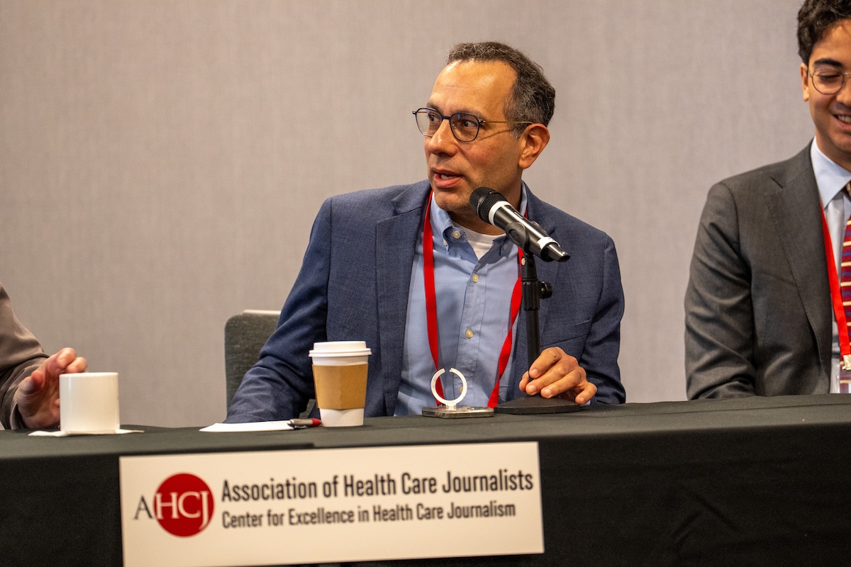 Mark Abdelmalek, M.D., speaks at HJ26. Photo by Zachary Linhares