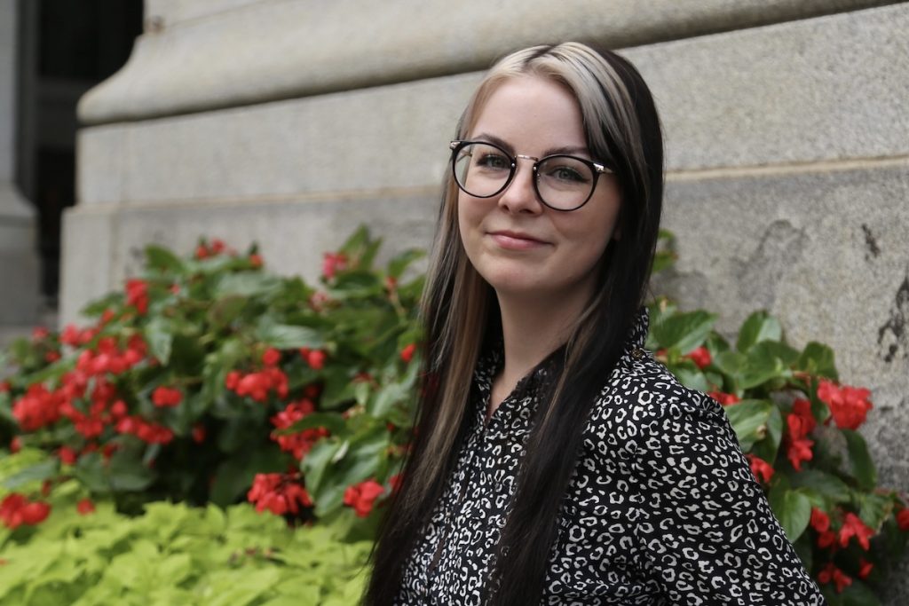 Kiley Koscinski. A trip to Japan was the basis of her reporting project, a multi-part series called "Designing Dignity." It explores how the U.S. and Japan approach elder care, with a focus on dementia, caregiving infrastructure, and what policy ideas might translate across the Pacific.